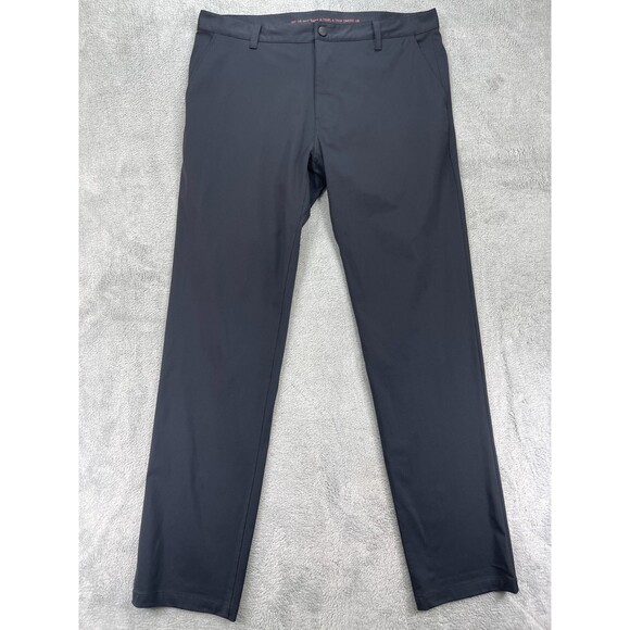 Rhone Commuter Golf Pants Mens 36 Black Slim Fit Classic Mid Rise Performance - Picture 1 of 13